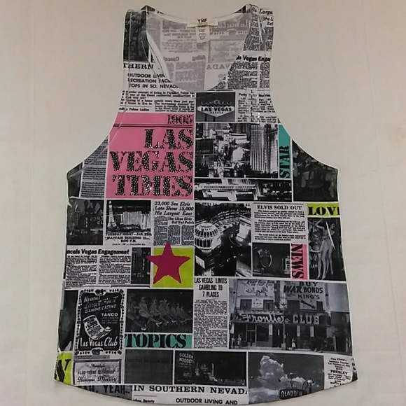 New YMF SLEEVELESS TOP L W/MULTI COLOR ST#1111 - Picture 1 of 8